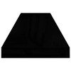 vidaXL Floating Wall Shelves 2 pcs High Gloss Black 35.4"x9.3"x1.5" MDF - 4 of 4