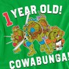 Teenage Mutant Ninja Turtles Cowabunga Birthday Youth T Shirt, Kelly Green - 3 of 4