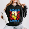 Simply Sage Market Amalfi Coast Red Checkerboard Lightweight Garment Dyed Sweatshirt - 2 of 4