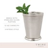 Twine Mint Julep Cup, Cocktail Tumbler, Vintage Julep glass, Set of 1, 12oz, Silver - 2 of 4