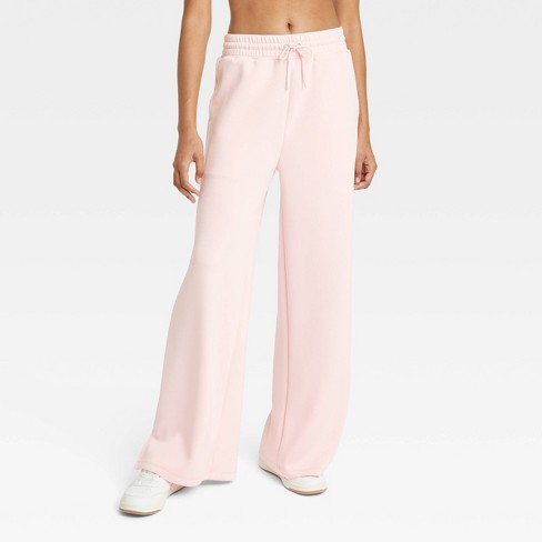 Women's Sandwash Wide Leg Pants - All In Motion™ Light Pink Xs