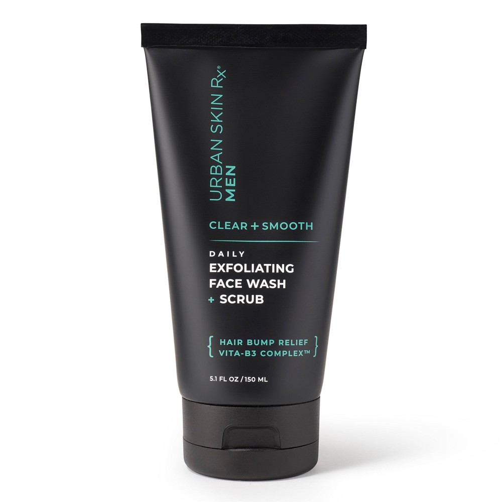 Photos - Cream / Lotion Urban Skin Rx Men's Daily Exfoliating Face Wash + Scrub - 5.1 fl oz