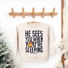 SmileyWorld He Sees You When You're Sleeping - Toddler Graphic Sweatshirt - 3 of 4