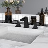 CASAINC Center-Set Widespread 2-Handle Waterfall Bathroom Sink Faucet with Drain - 2 of 4