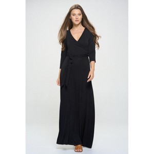 WEST K Women's Grace Faux-Wrap Maxi Dress with Tie Waist - 1 of 4