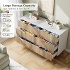 Fluted 6-Drawer Dresser 29.5" Wide - Modern Wood Chest,Gold Handles, Vertical Storage Cabinet for Bedroom to Entryway - 4 of 4