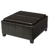 Modern Upholstered Hayes Armed Storage Bench with PU Leather for bedroom living room-Christopher Knight Home - 4 of 4