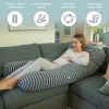 PharMeDoc Pregnancy Pillows U-Shape Full Body Maternity Pillow, Jersey Cover - 2 of 4