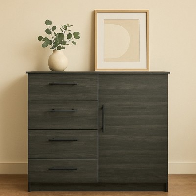 Bella Depot 47.2''W Gentleman's Chest Solid Wood Sideboard Buffet Cabinet
