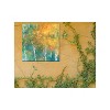 Cottage Garden West of The Wind Obscure Forest Green, Yellow, Blue 24 x 24 Inch Waterproof Gallery Wrapped Canvas, Outdoor Garden, Yard, Patio All - 2 of 2