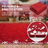 Washable Christmas Decorative Snowflake Area Rug Non-Slip Low Pile Indoor Xmas Rugs for Living Room Bedroom - 4 of 4