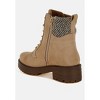 Mahisha Knitted Collar Zip-Up Hiker Boots - image 3 of 4