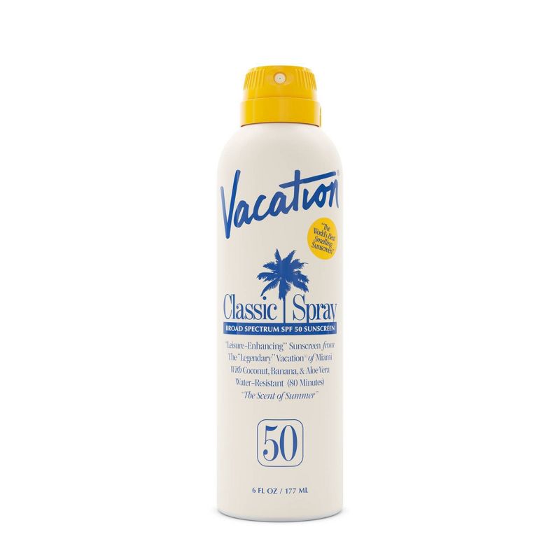 Vacation Classic Sunscreen Spray - SPF 50 - 6 fl oz: Whole Body, Sun Protection, Pineapple Banana Coconut Scents