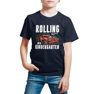 Boys' - Hot Wheels - Rolling Into Kindergarten Short Sleeve Graphic T-Shirt - 1 of 4