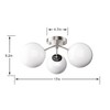 Maxax 17" Crystal Globe Ceiling Light - 3 of 4