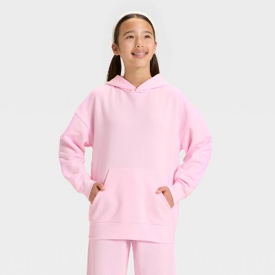 Girls' French Terry Oversized Pullover Sweatshirt - art class™