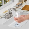 LOVMOR Bathroom Sink Faucet 3 Hole, Brushed Nickel - 3 of 4