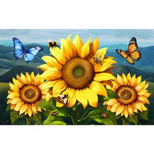 Briarwood Lane Summer Doormat 30x18 Indoor Outdoor Sunflower Dance For Summer Doormat - 1 of 4