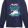 Boys' - Pokémon - Snorlax Nap All Day Sleep All Night Long Sleeve Graphic T-Shirt - 2 of 4