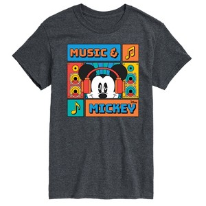 Men's - Disney - Music And Mickey Short Sleeve Graphic T-Shirt - 1 of 4