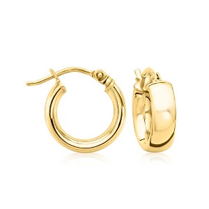 Ross-Simons Italian 14kt Yellow Gold Huggie Hoop Earrings - 1 of 3