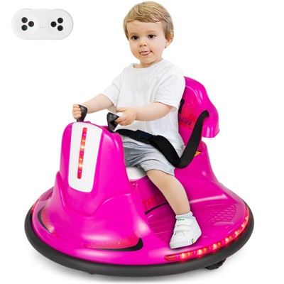 Infans 12V Bumper Car for Kids Toddlers Electric Ride On Car Vehicle w/ 360° Spin