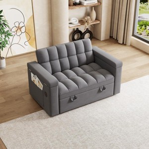 Sleeper Sofa Couch Modern Velvet with USB Port and Storage for Living Room 65-Inch - 3irtyhousy - 1 of 4