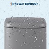Trash Can with Lid, 3.2 Gal/12L Stainless Steel Bathroom Trash Bin with Step-On Pedal & Removable Basket, Smudge Resistant Rubbish Kitchen Bins - 4 of 4