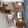 Architect L Shaped Desk with Drawers Modern Walnut - Bush Furniture: Office Corner Workstation, Enclosed Cabinet - 4 of 4