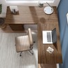 Architect L Shaped Desk with Drawers Modern Walnut - Bush Furniture: Office Corner Workstation, Enclosed Cabinet - image 4 of 4