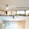 52 Inch Low Profile Indoor Ceiling Fan with Light and Remote/APP Control, Dimmable tri-Color Temperatures LED Quiet Reversible Motor - 4 of 4