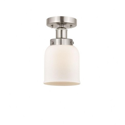 Bell - 1 Light Semi-Flush Mount In Industrial Style-8.25 Inches Tall and 6.5 Inches Wide