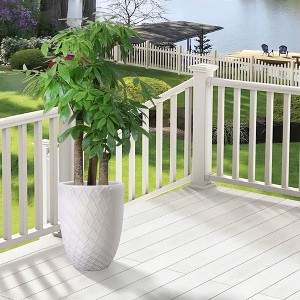 KTMBDW 21.26 Inch Ceramic Planter Pot, Vintage-Style Ceramic Flower Pots, Indoor Plant Containers - 1 of 4