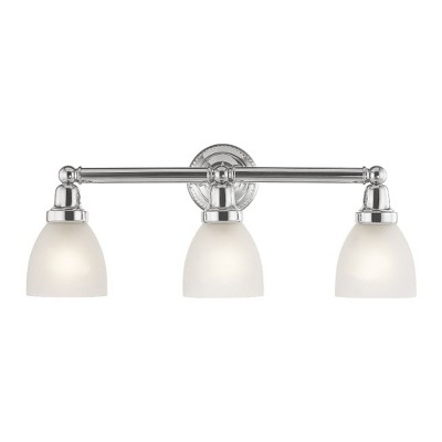 Livex Lighting Classic 3 - Light Vanity in  Polished Chrome