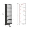 TOAOTBNBO 5-Tier Bookcase and Bookshelf Storage Organizer, Wood Open Bookshelves for Home Office Tall Dsiplay Shelf for Teenager - 3 of 4