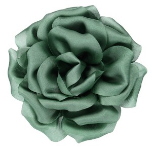 Unique Bargains Satin Flower Durable Elegant Large Peony Floral Lapel Brooch Pin - 1 of 4
