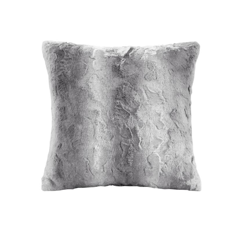 20"x20" Oversize Marselle Faux Fur Square Throw Pillow - Madison Park, 1 of 5