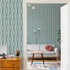 Nicole Miller Hard Edge Ogee Chambray Peel & Stick Wallpaper - 2 of 4