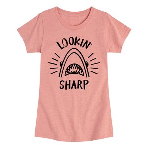 Girls' - Instant Message - Lookin Sharp -Youth Girls Short Sleeve T-Shirt Fitted Short Sleeve Graphic T-Shirt - 1 of 4