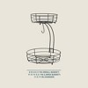 Gibson Home Harvest Season Two-Tier Fruit Basket with Banana Hanger – Black Metal Countertop Produce Stand - 2 of 4