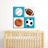 Big Dot of Happiness Go, Fight, Win - Sports - Kids Room, Nursery & Home Decor - 11 x 11 inches Nursery Wall Art - Set of 4 Prints for baby's room - 2 of 4