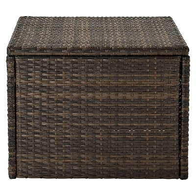 Outdoor Wicker Coffee Sectional Table - Brown