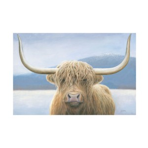 Trademark Fine Art -James Wiens 'Highland Cow' Canvas Art - 1 of 4