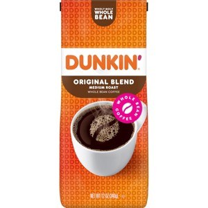 Dunkin' Original Blend Medium Roast Whole Bean Coffee - 1 of 4