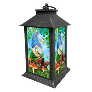 Gnome Sweet Gnome Spring Lantern 13.5" x 5.5" x 5.5" Briarwood Lane - 1 of 3
