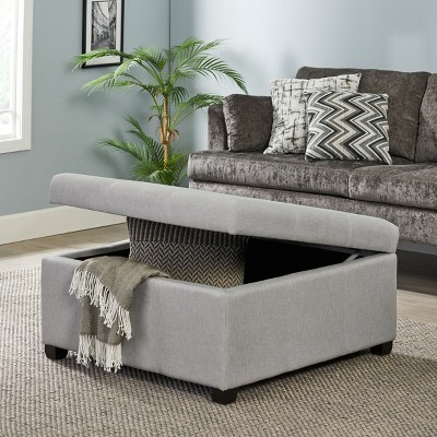 CAVINAS Versatile Storage Ottoman Bench with Tufted Waffle Stitch,Footstool with Hidden Storage Space,Storage Bench for bedroom,Living Room