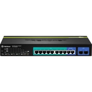 TRENDnet 10-Port Gigabit Web Smart PoE+ Switch - 1 of 4