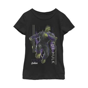 Girl's Marvel Avengers: Endgame Hulk Glitch T-Shirt