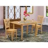 French Country Dinette Set - 5 Piece Table & Chair Set for Kitchen or Breakfast Nook - 2 of 4