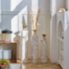 Infurnic Decorative Vases 3PCS Twigs Dried Flowers Antique Worn Vases, High Independent Stand for Living Room, Entryway, Beige, 20.87"*7.87"*35.83 - 4 of 4